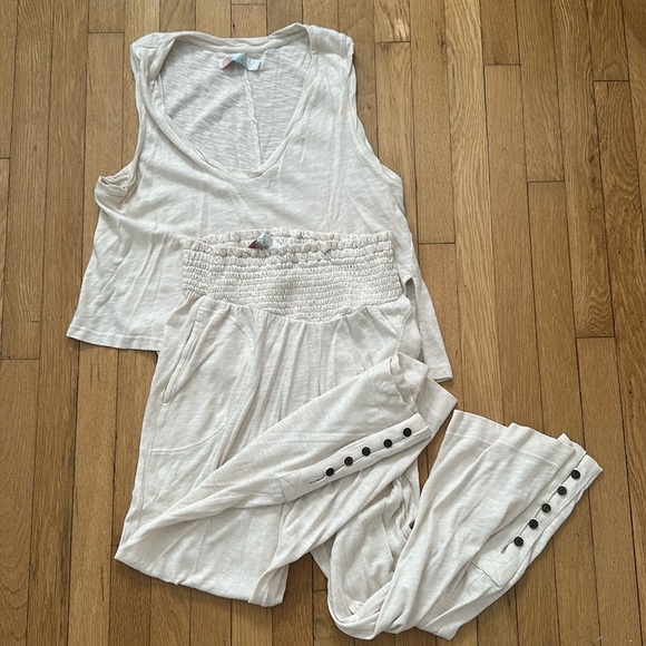 Free People Keep It Cool Set Bone Color Small - Picture 1 of 5